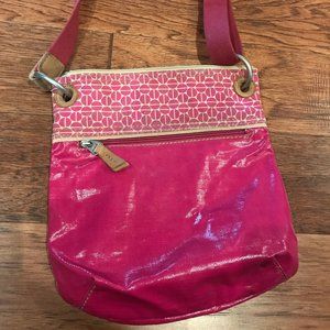 Fossil Cross Body Pink Bag